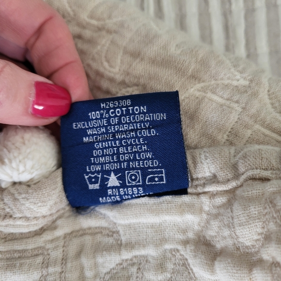 Cotton Jacquard throw blanket - Picture 4 of 4